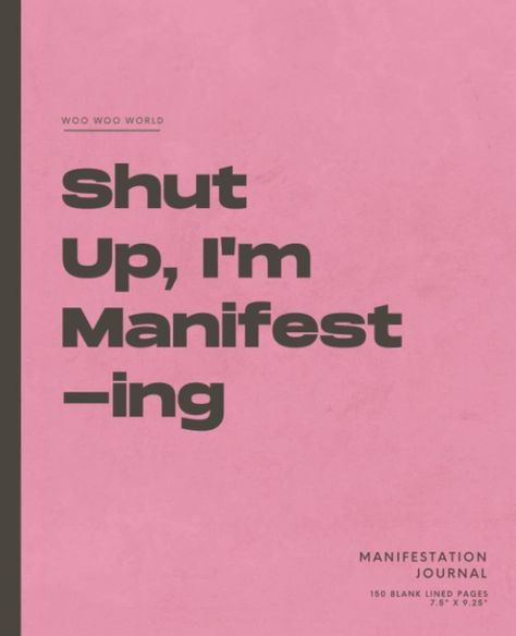 Manifesting Journal Pages, Notes On Blank Paper, Manifest Sigil, Journal Business Aesthetic, Shut Up Im Manifesting, Manifest Books, My Journal Cover Page, Journaling Cover Page, Graditute Journals