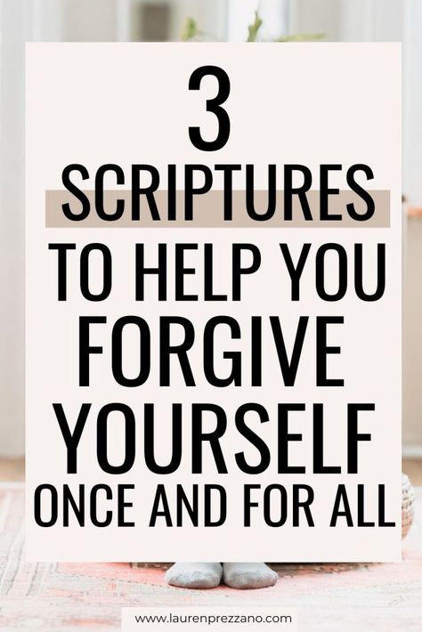 Learn three powerful scriptures to help you forgive yourself | how to forgive yourself | forgive yourself bible verses | forgive yourself bible quotes Psalms For Forgiveness, Bible Verse About Forgiving Yourself, True Forgiveness Quotes, Learning To Forgive Yourself, Steps To Forgiveness, Gods Promises Quotes Encouragement, Self Forgiveness Affirmations, Forgiving Yourself Quotes, How To Forgive Yourself