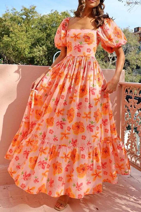 Vacation Maxi Dress, Pocket Maxi Dress, Shirred Dress, Mini Robes, Vacation Wear, Backless Maxi Dresses, Ruffled Maxi Dress, Maxi Dress With Sleeves, Waist Dress