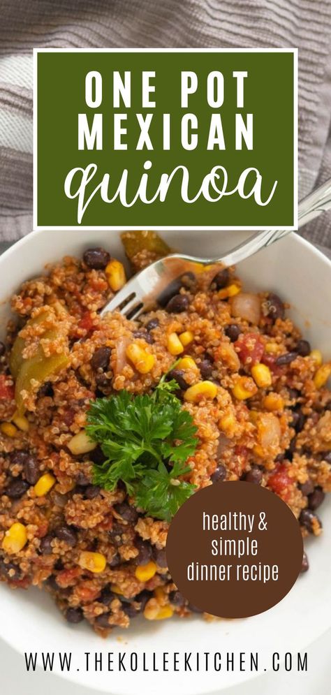 One Pot Vegan Quinoa Meals, Tex Mex Quinoa Bowl, Mexican Chicken Quinoa Bowl, Leftover Cooked Quinoa Recipes, Mexican Style Quinoa, Quinoa Mexican Bowl, One Pot Quinoa Recipes, Mexican Bowl Recipe Healthy, Mexican Quinoa Recipes