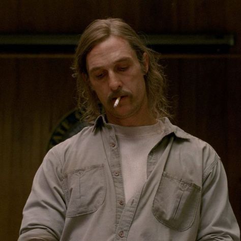 Rust Chole, True Detective Rust, Rustin Cohle, Time Is A Flat Circle, Matthew Mc, True Detective Season 1, Rust Cohle, Man With Long Hair, Internal Conflict