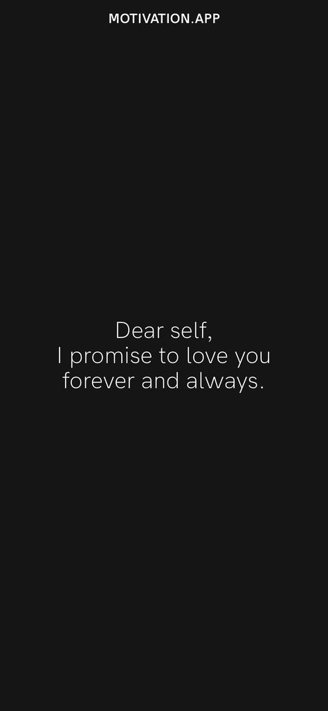 Promise Myself Quotes, Promise To Self, Validate Yourself, Winning Quotes, Magical Quotes, Medical Wallpaper, Motivation App, Dear Self, Yourself Quotes