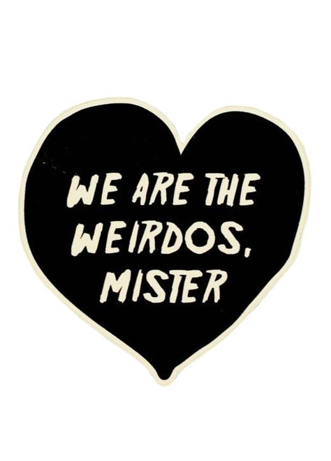 Gothic Stickers, Gothic Homeware, Alternative Home Decor, We Are The Weirdos Mister, Heart Vinyl, Attitude Clothing, Punk Patches, Spooky Gifts, Witchy Wallpaper