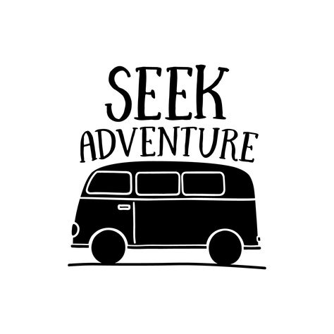 Combi Vw, Seek Adventure, Adventure Design, Silhouette Cameo Projects, Cameo Projects, Free Svg Cut Files, Vinyl Projects, Cricut Vinyl, Silhouette Projects