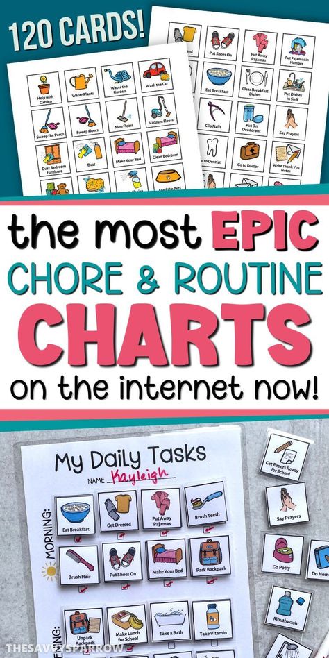 Kindergarten Chore Chart, Free Printable Kids Daily Routine Chart, Kids Bedtime Routine Chart, Bedtime Routine Chart Printable, Daily Routine Cards Free Printable, Printable Morning Routine Chart, Visual Chore Chart For Kids, Routine Cards For Kids Free Printable, Kids Chore Chart Ideas Free Printable