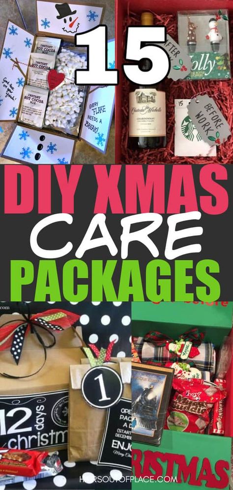 CREATIVE DIY 15 Christmas Care Package Ideas - Hairs Out of Place Christmas Care Package Ideas, Deployment Packages, Diy Care Package, Christmas Care Package, 12 Days Of Xmas, Deployment Care Packages, Grinch Who Stole Christmas, Christmas Tinsel, Care Package Ideas