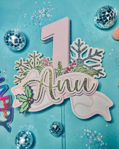 A ONEderland theme cake topper, perfect for a birthday during the holidays ❄️☃️❄️ Foam tape: @fancifulchaos Photo paper: @koalagp_paper Glue: @bearlyarts Glitter paper: @ashleeyfalco #onederland #onederlandparty #onederlandtheme #onederlandcaketopper #onederlandcake #caketopper #caketoppers #christmascaketopper #winterrwonderland #firstbirthday #firstbirthdaydecor #firstbirthdaywinterwonderland #shoplocalscv #scvlife #scvshops #holidayshoppingscv #santaclaritavalley #scvevents #scvloc... First Birthday Winter, Christmas Cake Topper, Paper Glue, Theme Cake, Glitter Paper, Themed Cakes, Cake Topper, Cake Toppers, Glue