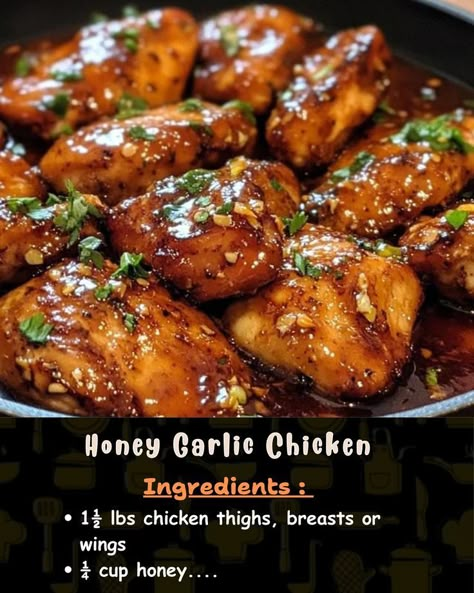 Honey Garlic Chicken Legs Crock Pot, Chicken Thigh Recipes With Honey, Low Calorie Honey Garlic Chicken, Honey Garlic Chicken Air Fryer Recipes, Crockpot Honey Garlic Chicken Thighs, Chicken Thighs Chinese Recipes, Christmas Chicken Thighs, Chi Ken Thigh Recipe, Chicken Thigh Honey Garlic