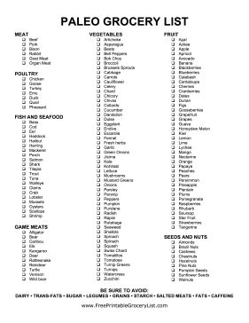 For Paleo enthusiasts, this grocery list is a must-have to help you forage in the grocery store. Everything on this list is great for people on the Paleo diet to eat, so pick your favorites and design the perfect Paleo menu. Free to download and print Paleo Grocery List, Paleo Shopping List, Paleo Salad, Salad Inspiration, Paleo On The Go, Paleo Life, Paleo Lifestyle, Paleo Diet Recipes, Paleo Whole 30