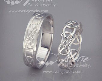 Celtic Knot Wedding Ring, Celtic Knot Wedding, His And Her Wedding Rings, Wedding Rings Set, Celtic Wedding Rings, Celtic Wedding, Gold Ring Sets, Wedding Band Sets, Rings Set