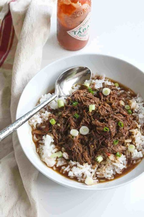 Cajun Gravy, Savory Lunch, Cajun Seasoning Mix, Cajun Rice, Rice And Gravy, Creole Food, Beef Round, Cajun Dishes, Soul Food Recipes