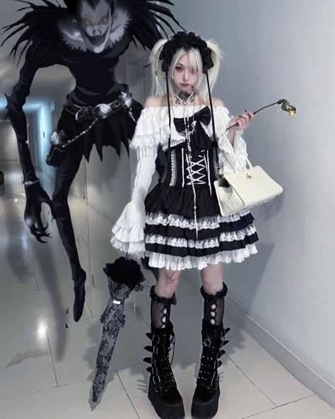 Alt Clothes, Aesthetic Outfit Ideas, Goth Outfits, Alternative Outfits, J Fashion, Other Outfits, Fashion Design Clothes, Harajuku Fashion, Edgy Outfits