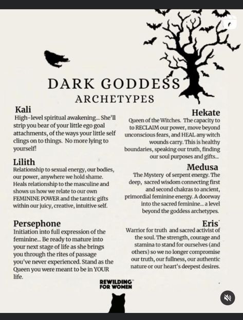 Divine Feminine Sexuality Goddesses, Lilith Pagan Goddess, Gods In Witchcraft, Dieties For Witches, Spells For Energy, Crystals For Hekate, Dark Godesses, Deities Witchcraft List, Working With Hekate