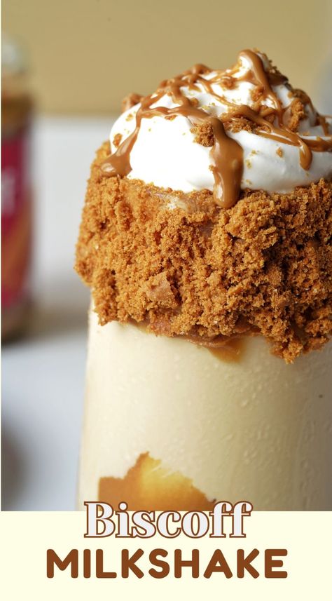 gluten free peach cobbler Biscoff Milkshake, Biscoff Spread, Milkshake Recipe, Vanilla Milkshake, Biscoff Cookies, Lotus Biscoff, Cookie Butter, Coconut Whipped Cream, Milkshake Recipes