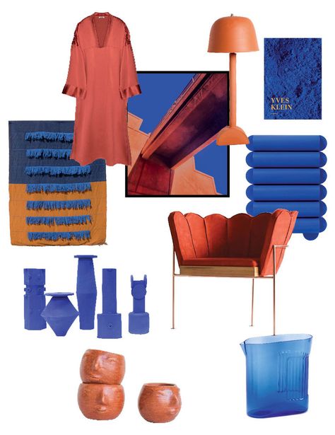 Royal Blue Terracotta Red Home Products Editor Picks Danish Colorful Home, Blue And Terracotta, Blue Terracotta, Blue Color Combinations, Hoover Dam, Blue Palette, בר מצווה, Blue Color Schemes, Blue Colour Palette