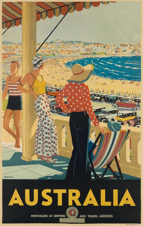 Take a trip into the past: rare Australian vintage travel posters – in pictures Interwar Period, Australian Vintage, Postal Vintage, Tourism Poster, Vintage Poster Design, Travel Vintage, Helix Piercings, Retro Posters, Deco Poster