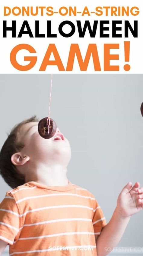 Donut Toe Game, Halloween Donut Game, Donut Hanging Game, Donut On A String Game, Hanging Donut Eating Game, Bobbing For Donuts Game, Donut Game Hanging, Donut Halloween Game, Donut Games For Kids