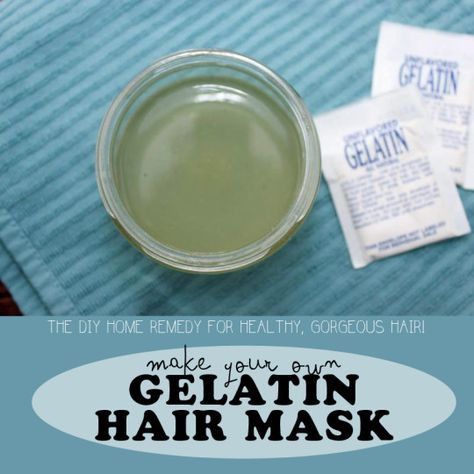 Gelatin Hair Mask, Gelatin Powder, Powder Mask, Hair Mask Recipe, Diy Hair Masks, Homemade Hair Products, Beauty Remedies, Hair Food, Beauty Recipe