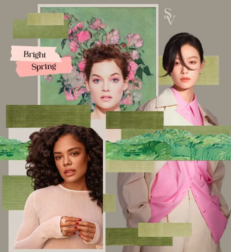 Bright Spring — Satine Vespère Clear Spring Palette, Bright Spring Color Palette, Warm Spring Palette, Clear Bright Spring, Warm Spring Color Palette, Spring Colour Palette, Jane Levy, Colour Season, Color Seasons