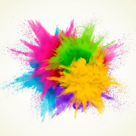 Vector colorful powder explosion effect | Premium Vector #Freepik #vector #happy-holi #holi #holi-party #holi-festival Paint Explosion, Powder Explosion, Holi Powder, Holi Party, Chart Infographic, Plastic Texture, Holi Colors, Splash Images, Dj Images Hd