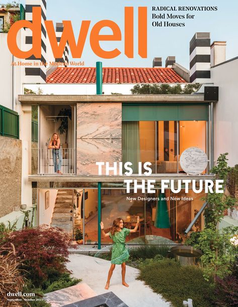 Dwell September/October Architecture Portfolio Layout, Dwell Magazine, Architecture Magazines, Home Design Inspiration, Portfolio Layout, Magazine Subscription, Architecture Portfolio, Brick House, Off The Grid