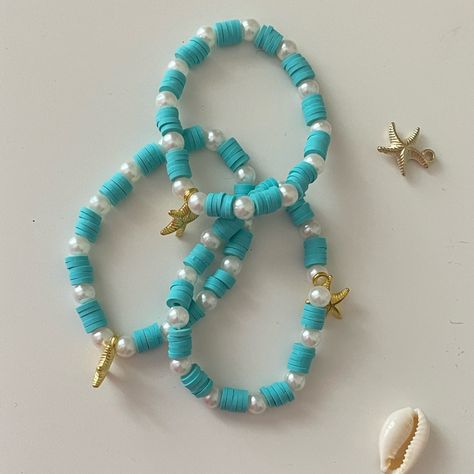 Go buy affordable bracelets now! Beachy Clay Bead Bracelet, Preppy Clay Bead Bracelets, Bracelet Preppy, Tropical Preppy, Styled Jewelry, Clay Bead Bracelets, Clay Bracelets, Beach Bracelet, Clay Bead Bracelet