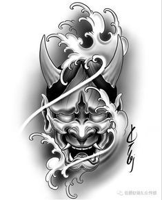 Hannya mask tattoo on Pinterest Hannya Maske Tattoo, Tattoo Japonais, Hannya Maske, Japanese Mask Tattoo, Half Sleeve Tattoos Sketches, Koi Tattoo Sleeve, Oni Mask Tattoo, Mom Dad Tattoo Designs, Lion Art Tattoo