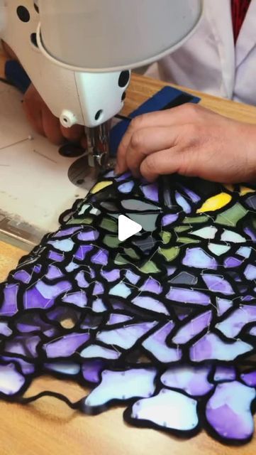 Embroidery Techniques, Stained Glass, Mosaic, New Homes, Couture, Embroidery, Glass, On Instagram, Instagram