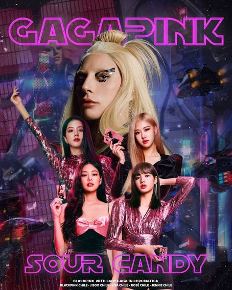 LADY GAGA ENIGMA - UPDATES on Instagram: “Who’s excited for Sour Candy (ft #Blackpink)? 🍬 🍭 #gagapink #ladygaga #chromatica (via @blackpinkchileoficial_)” Blackpink Sour Candy, Chemistry Book Pdf, Candy Song, Candy Lyrics, Artist Challenge, Chemistry Book, Candy Lady, Hard Dance, Song Images