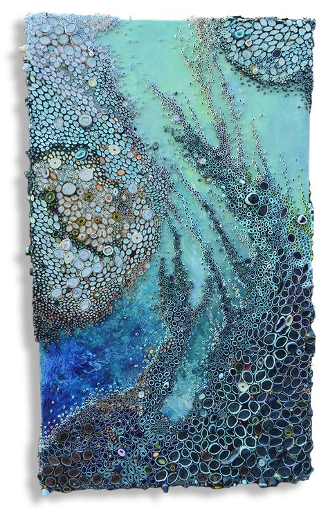 Amy Genser, Art Fibres Textiles, Washington Dc Art, Textiles Sketchbook, Paper Collages, Dc Art, Textiles Projects, Soyut Sanat Tabloları, Textile Fiber Art