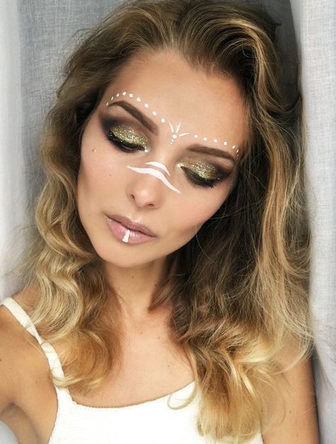 #psytrance #psychedelic #trance #festival #visionary Rave Face Paint, Coachella Make-up, Festival Makeup Rhinestones, Bohemian Makeup, Carnaval Make-up, Festival Makeup Tutorial, Fantasy Make-up, Coachella Makeup, Festival Makeup Rave