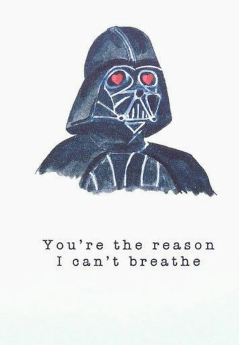 Cheesy Valentines Day Cards, Starwars Valentines Cards, Good Morning Love Text, Star Wars Valentine, Darth Vader Funny, Free Valentine Cards, Valentines Day Goals, Post Breakup, Cheesy Valentine