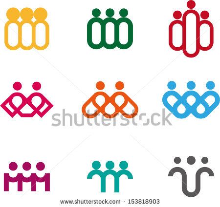 Design people logo element. Vector icon template. You can use in the media, alliances, environmental protection, mutual aid associations and other social welfare agencies.  - stock vector Fff Logo, Hr Logo, Social App Design, Alliance Logo, Connect Logo, Mutual Aid, Icon Template, People Logo, Church Logo