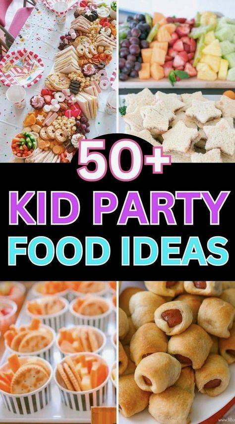 Turn your child's birthday celebration into a delightful culinary journey with our imaginative kids' party food ideas. Offering a mix of sweet delights and savory bites, these recipes are as easy to make as they are tasty. Whether you're looking for playful treats or nutritious snacks, you'll find the ideal menu to match any party theme and bring joy to your little guests. Finger Food Birthday Party, Inexpensive Birthday Party Food, Birthday Party Sandwich Ideas, Food For 1st Birthday, Art Party Food Ideas For Kids, Preschool Party Snacks, Donut Themed Birthday Party Food, New Years Kids Party Food, Unicorn Birthday Party Food Dinner