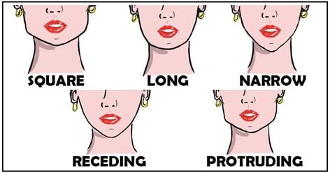 11 Different Types of Chin Shapes: Cleft, Receding, Double, Pointy, Long, Square and Others Types Of Chin Shapes, Receding Jawline, Chin Shapes, Chin Drawing, Pointy Chin, Anime Face Shapes, Weak Chin, Strong Chin, Cleft Chin