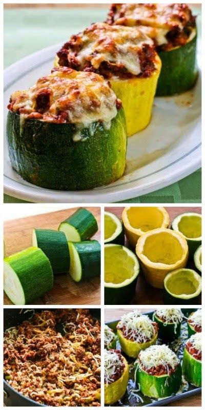 Recetas Zucchini Cups, Tomato And Mozzarella, Stuffed Zucchini, Dukan Diet, Diet Ideas, Think Food, Garden Recipes, Idee Pasto Sano, Zucchini Recipes