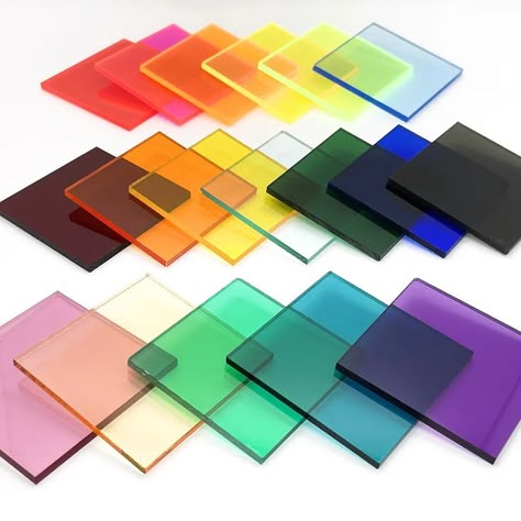 Colored Plexiglass Panels, Texture Glass Design, Colored Plexiglass, Interior Design Portfolio Layout, Lucite Furniture, Tape Masking, Acrylic Signage, Purple Mirror, Retro Gadgets