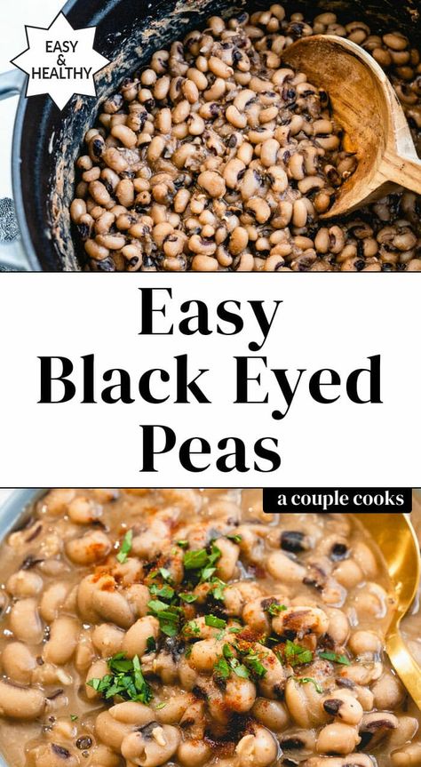 Vegetables For Party, Black Eyed Peas Recipe Stove Top, Easy Black Eyed Peas Recipe, Easy Black Eyed Peas, Black Eyed Peas Recipe Vegetarian, February Meals, Cooking Black Eyed Peas, Blackeyed Pea Recipes, Blackeyed Peas