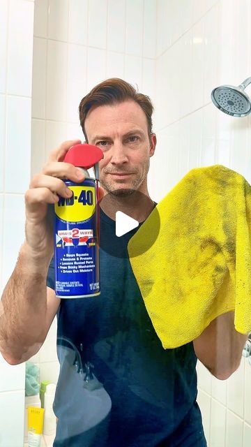 DM Harrison on Instagram: "Did you know WD-40 did this? #wd40 
Hack #shower" Wd 40 Uses, Clean Shower Doors, Wd 40, Best Comfort Food, Shower Cleaner, Cleaning Ideas, House Cleaning, Better Homes, Shower Doors