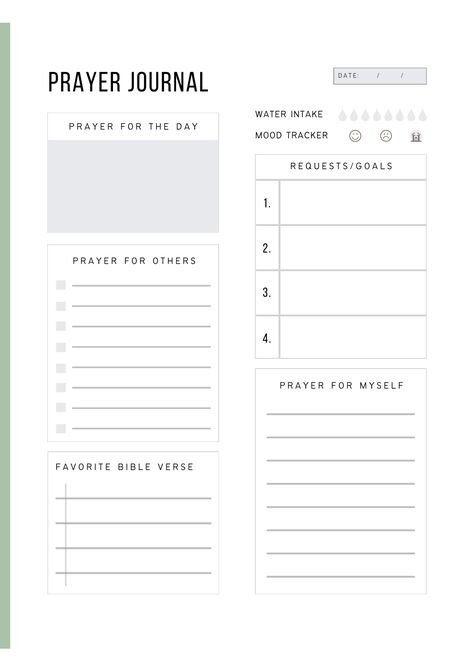 8 Free Prayer Journal Templates Daily Devotional Journal Template, Fasting Journal Ideas, Journal Stationery Supplies, Praying Journal Ideas, Pray Journal Ideas, Prayer Journal Template Free Printable, Church Notes Template, Prayer Binder Ideas Free Printables, Prayer Outline