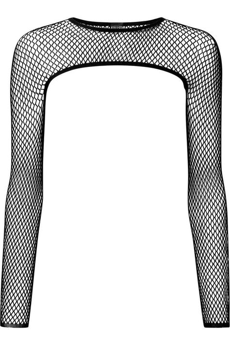 Fishnet Bolero, Net Sleeves, Black Wardrobe, Rock Outfit, Bite Me, Black Fishnets, Emo Outfits, Goth Outfits, Alternative Outfits