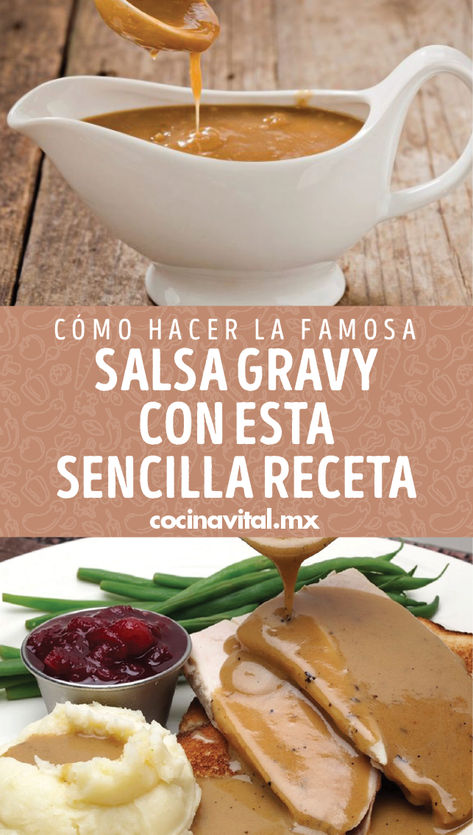 Esta salsa gravy es perfecta para acompañar carnes y otros platillos. ¡Prepárala! Salsa Gravy, Spanish Food, Roast Beef, Kitchen Hacks, I Love Food, Superfoods, Gravy, Cooking Tips, Love Food