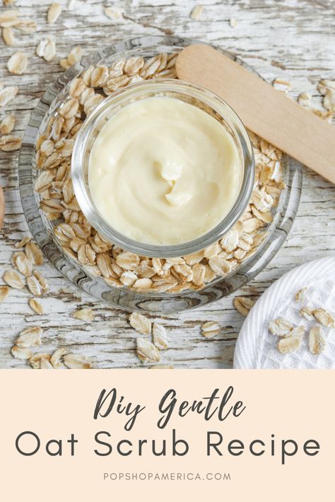 Oat Body Scrub, Diy Gentle Face Exfoliator, Oatmeal Body Scrub Diy, Sugar Wax Recipe Diy, Gentle Face Exfoliator, Oatmeal Body Scrub, Oatmeal Face Scrub, Sugar Wax Recipe, Diy Cleanser