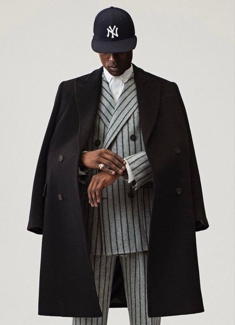 “Aimé Leon Dore fall winter 2021 lookbook” Aime Leon Dore, Style Streetwear, Trouser Suits, Fashion Mode, Mens Street Style, Double Breasted Suit Jacket, Fashion Ideas, Double Breasted, A Man