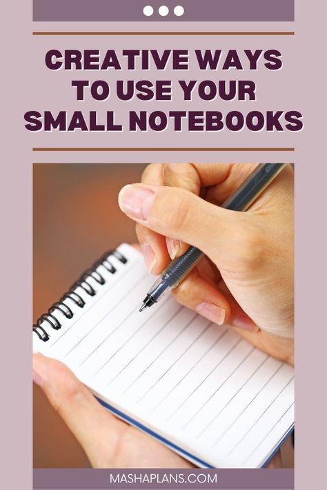 Pocket Notebook Uses, Journal Inside Pages Ideas, What To Write In A Mini Notebook, What To Do In Small Diary, Homemade Planner Notebooks, What To Write In My Notebook, Diy Small Notebook Ideas, Small Notebook Ideas Journals, What To Write In A Small Diary