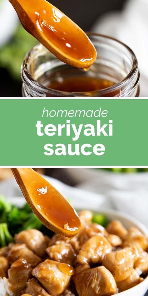 An easy homemade teriyaki sauce recipe made from pantry staples. This sauce is bold and thick and is great as a marinade or as a sauce served with your favorite meats or vegetables. Easy Teriyaki Sauce, Easy Teriyaki Sauce Recipe, Make Teriyaki Sauce, Teriyaki Chicken Skewers, Teriyaki Sauce Recipe, Recipes Sauces, Hawaiian Recipes, Homemade Teriyaki Sauce, Fry Sauce