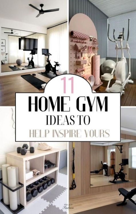 Here are all the best home gym ideas that will make your home gym so much more pretty as well as totally more functional. #Creating #for #Own #InteriorInspo #Workout #Mini #Your #Home #HomeDecor #Gym #Compact #Spaces #Ideas #HomeInspiration #HomeDecorating Home Office Workout Room Combo, Office And Workout Room Combo, Home Office Gym Combo, Gym Corner, Basement Workout Room, Home Office And Gym, Workout Room Ideas Home, Mini Home Gym, Small Home Gym Ideas