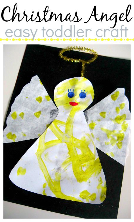 Simple angel craft for kids Christmas Angel Crafts, Easy Toddler Crafts, Christmas Preschool, Christmas Lesson, Coffee Filter Crafts, Christmas Crafts For Toddlers, Christmas Crafts For Kids To Make, Christian Crafts, Craft Kids