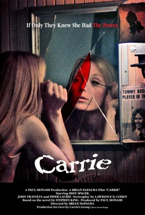 70s Horror, Halloween Widget, Carrie 1976, Carrie White, Movie Ideas, Classic Poster, Septième Art, Film Horror, I Love Cinema