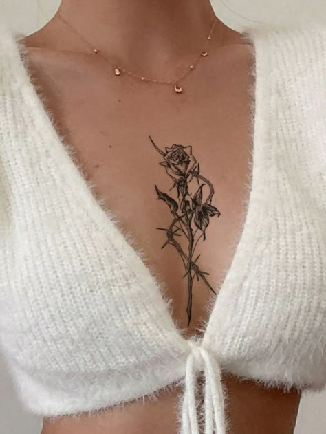 Chest Tattoos Women, Sharpie Tattoos, Chest Tattoos For Women, Spine Tattoos For Women, Pretty Tattoos For Women, Stylist Tattoos, Classy Tattoos, Cute Tattoos For Women, Subtle Tattoos